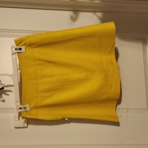 Womens Ann Taylor yellow pencil skirt